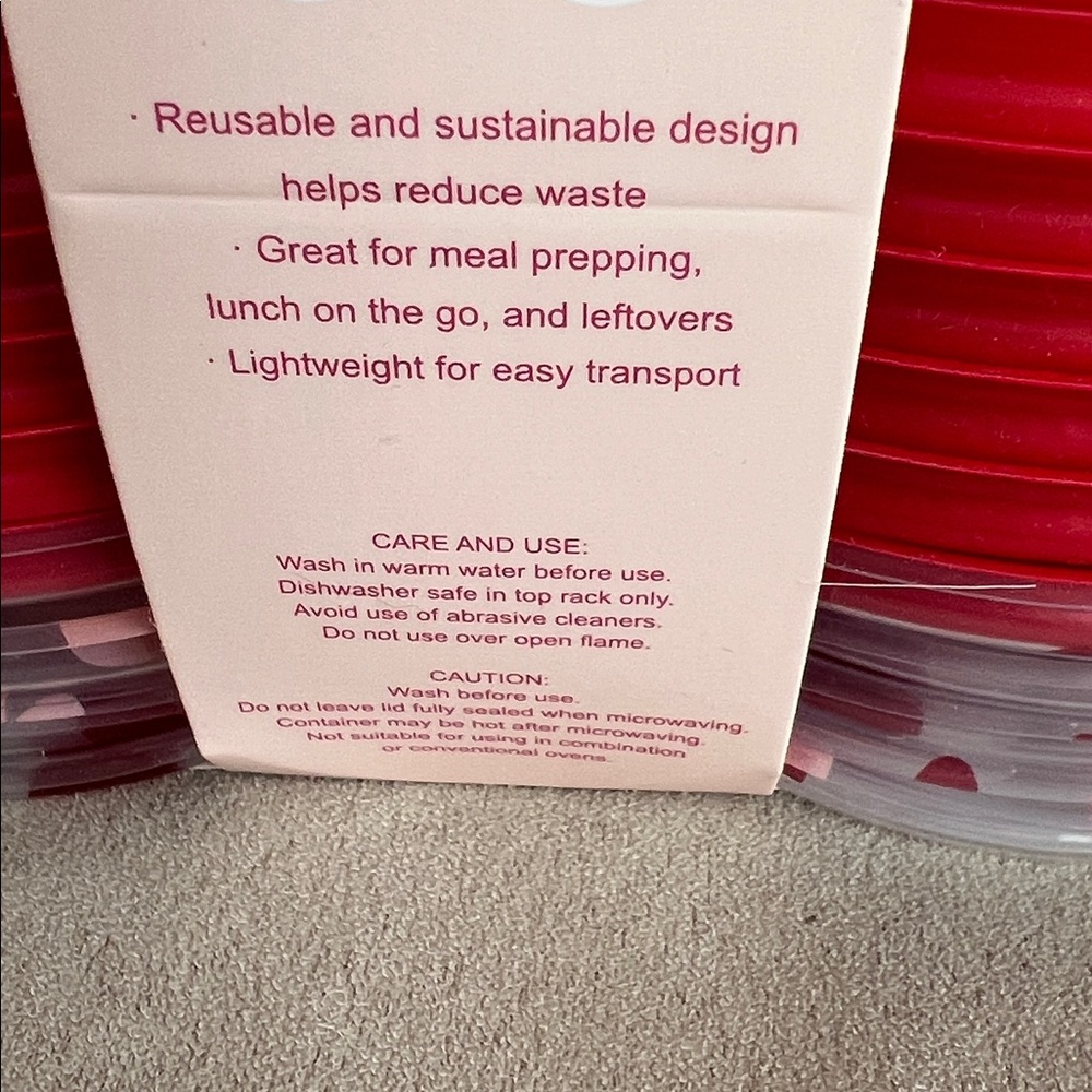 NEW Cook With Color Heart-Shaped Food Storage Containers ❤️🩷❤️🩷 - Picture 6 of 16